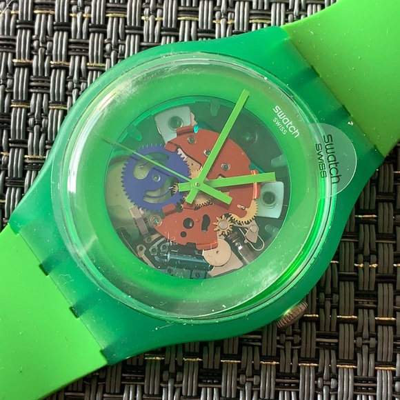 Swatch Accessories - Swatch Watch - SU0G103 - GREEN LACQUERED